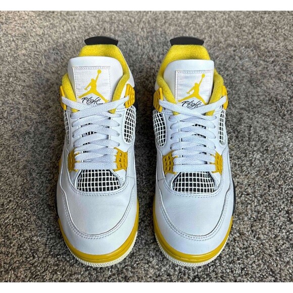 Nike Air Jordan 4 Retro Vivid Sulfur Size 8 Women’s - Picture 3 of 9